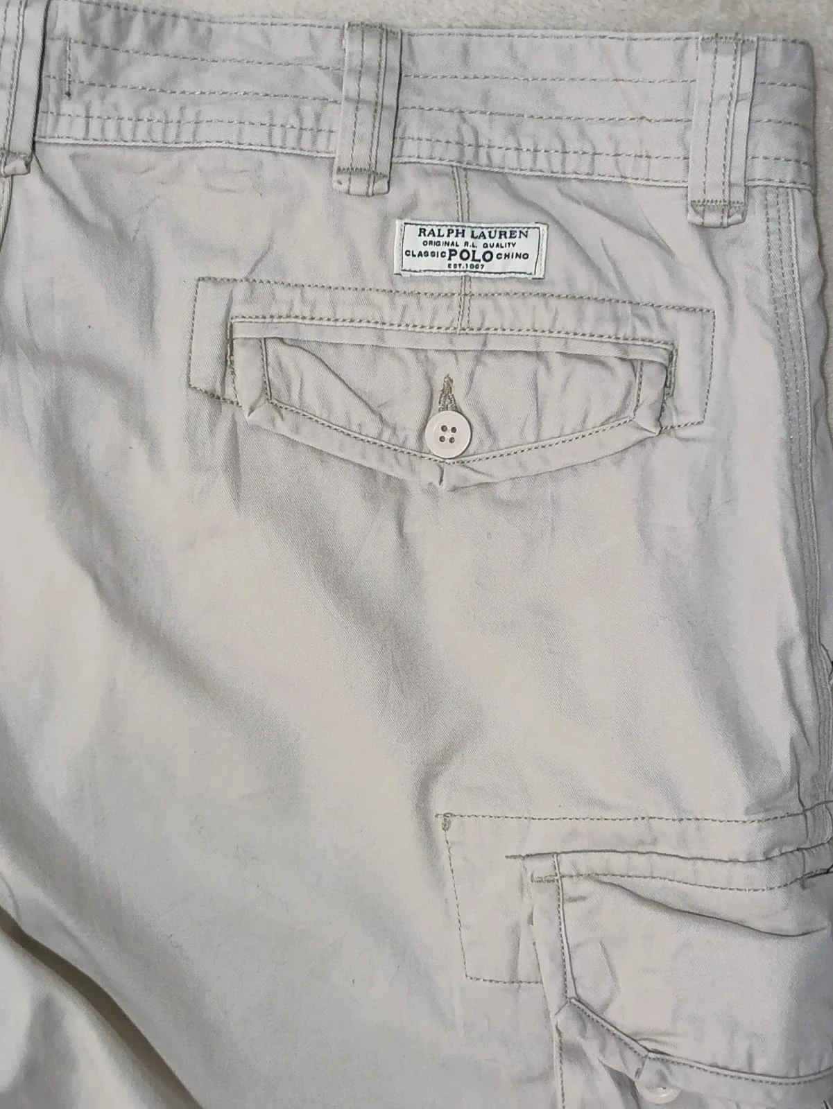 Short Cargo Ralph Lauren Classic chino beige Maat 44T – photo 7
